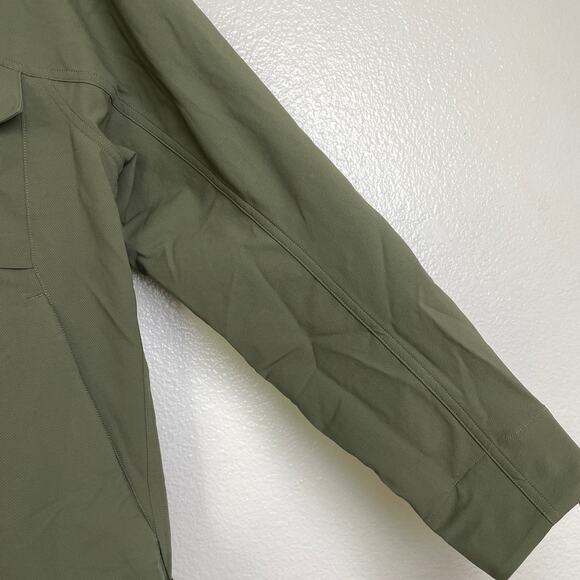 Lululemon Cargo Pocket Shirt Mens XS Green Snap Long Sleeve Utility Stretch NWT - Picture 6 of 10
